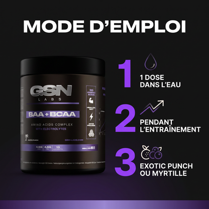 BCAA EAA - mode d'emploi